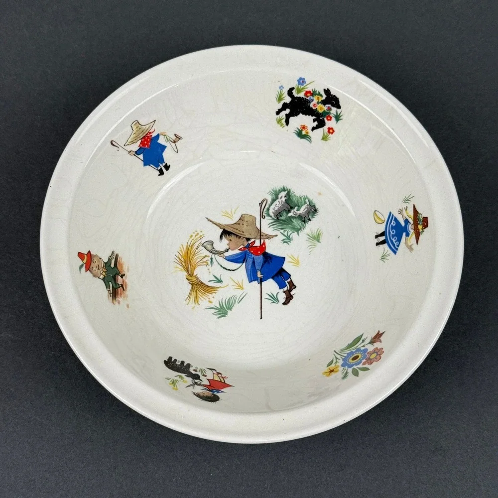 Arklow Pottery Willsgrove Ireland Childrens Dish Mixed‎ Lot Shepherd Boy Vintage